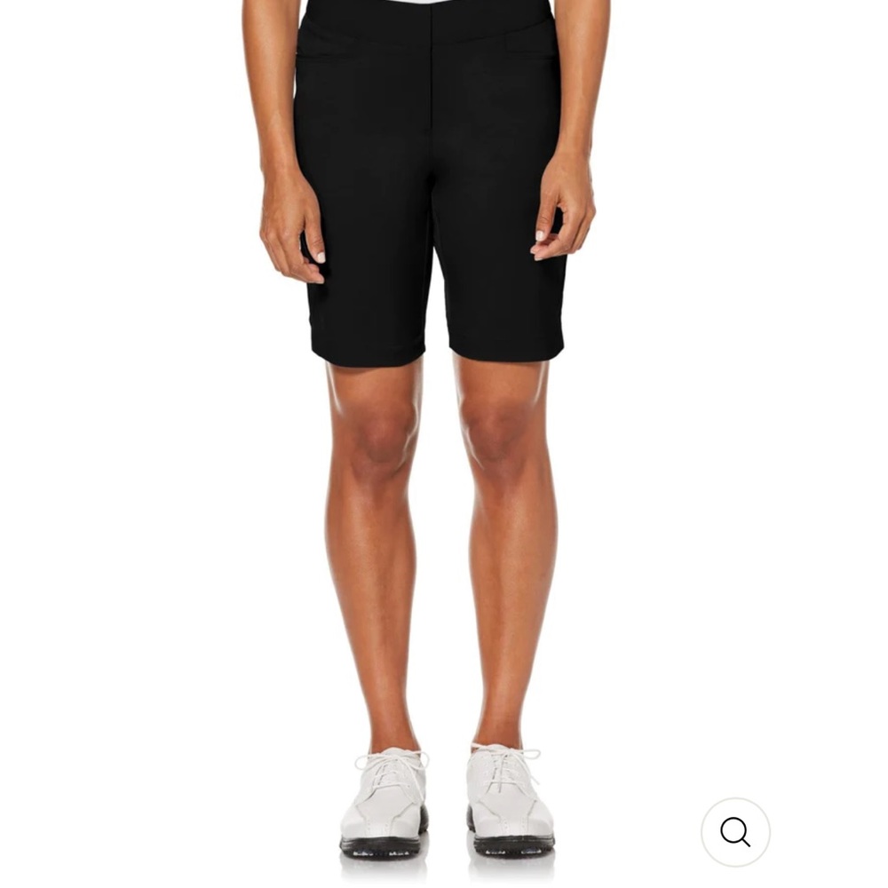 NWT PGA Tour Womens Stretch 360 Golf Short Black Athletic Bermuda Shorts Stretch
